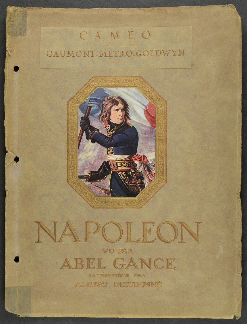 Dossier de presse d'Abel Gance pour son film "Napoléon". 1927 - 1J1000/1