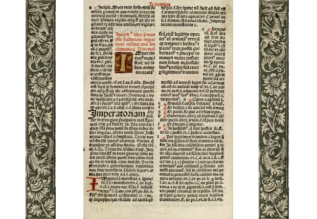 Corpus juris civilis, Institutiones, 1495, A00113